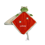 Schmusetuch Prince Baby Rug mit Namen, Bukowski, Frog, 21081A